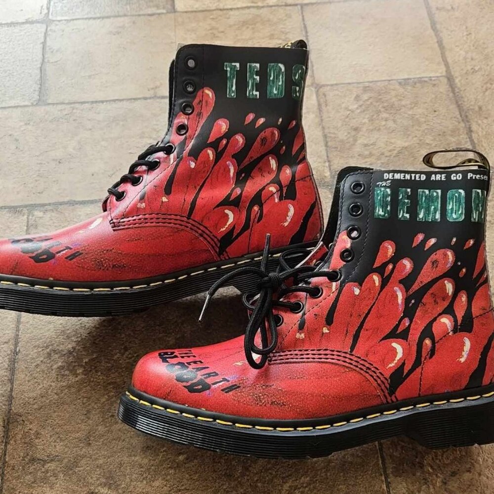 Dr Martens Pascal x Demented Are Go Punk Boots UK 6 / EU 39 / US M 7 / US W 8